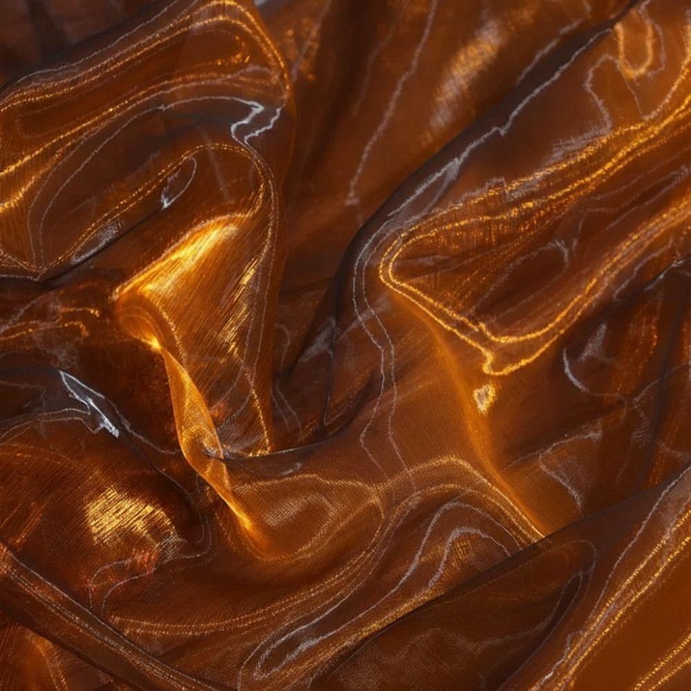 100x150cm Dwukolorowa Tkanina Gradientowa Kolorowa Lekka Tkanina Szyfonowa Przezroczysta Cienka Siatka Organzowa Dekoracyjny Brzeg