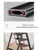 Household Folding A-Frame Ladder: Thickened 3-4 Step Indoor Stool with Widened Steps