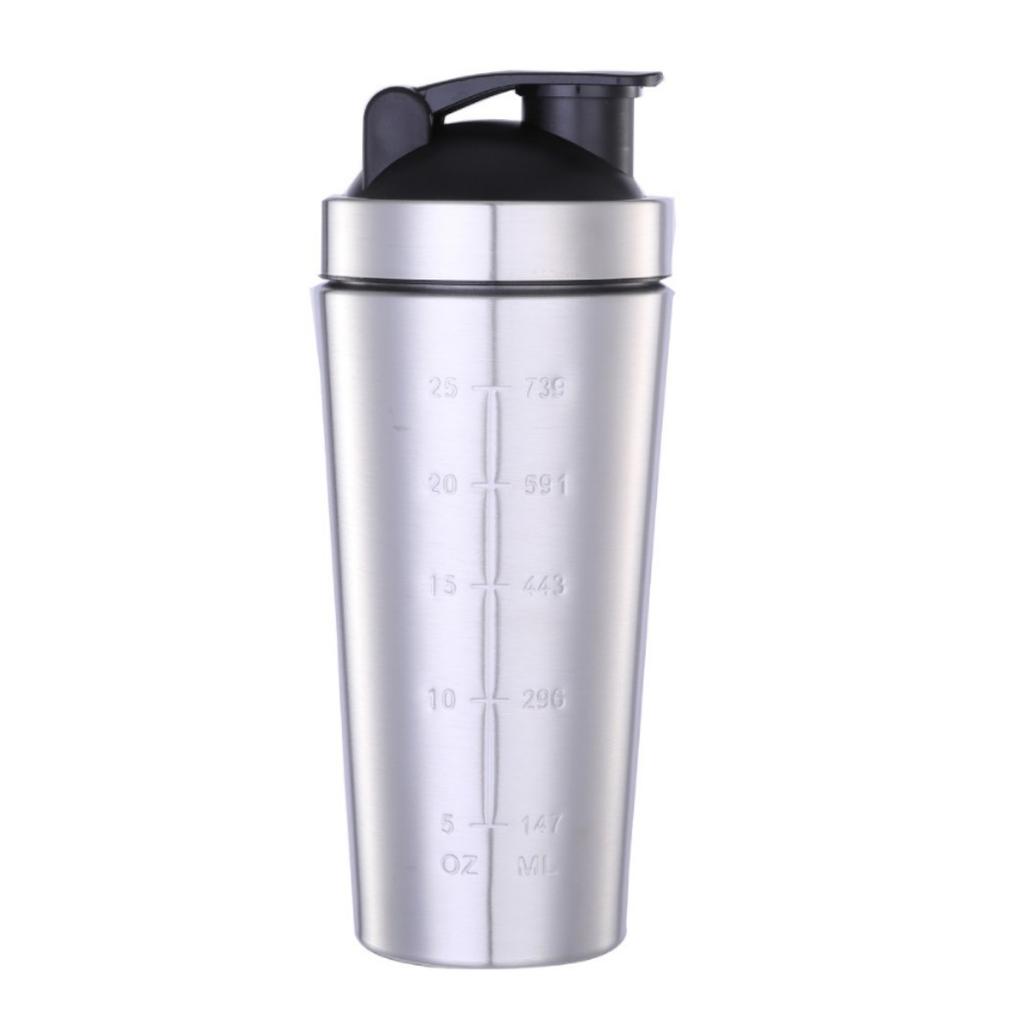 Portable Stainless Steel Protein Shaker CupFitness Sports Mug Nutrition Shakers Cup Water Bottles Water Cup Portable Shakers