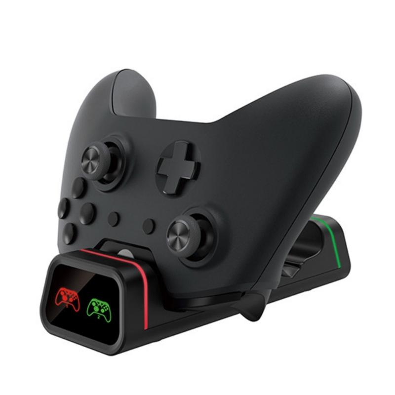 1 Set Double Controller Charging Dock Station for X1/X1S/X1X Controllers with 2pcs Rechargeable Battery Packs