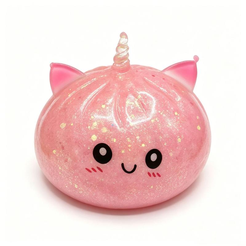 Stress Relief Fidget Toy 1 PCS Dreamy Music Steamer Bun Blind Box Soft Pinch for Adult Office Work Decompression Gift
