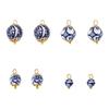Ceramic Blue Porcelain Ornaments Paired With 304 Stainless Steel For Individualized Accessory Creation
