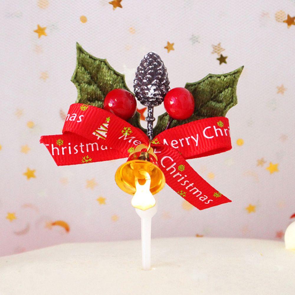 Baby Shower Favors Xmas Party Picks Birthday Decoration Christmas Cake Decor Cupcake Toppers