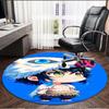 Demon Slayer Print Round Rug, Washable Floor Carpet, For Entryway Dorm Laundry Room Office Study, Home Decor Birthday Christmas Gift