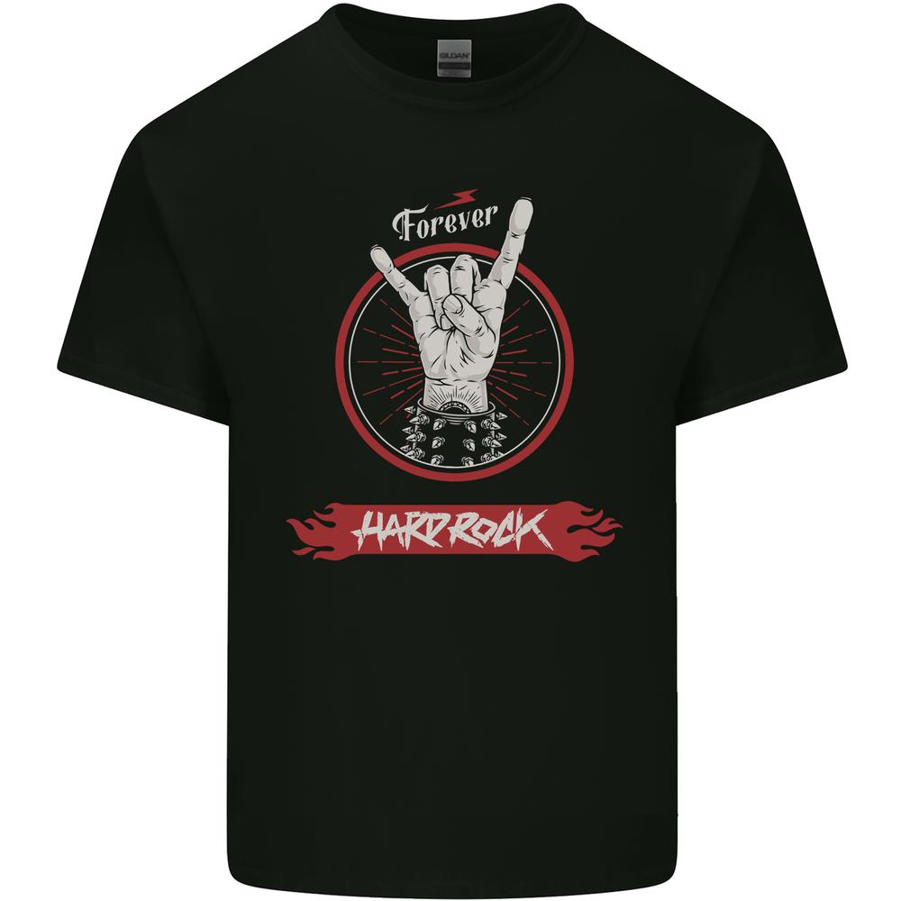 Forever Hard Rock Guitar Rock Salute Music Unisexs Cotton TShirt Tee Top S