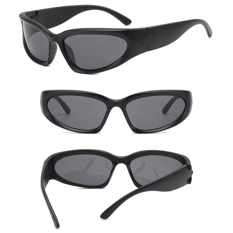 1Pc Trendy Designedsunglasses Women Men Outdoor Cycling Sports Uv400 Sunglass Vintage Sun Glasses