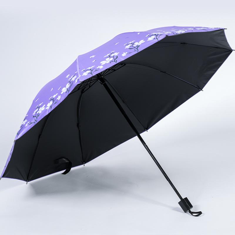 

Виниловый зонтик от дождя и блеска, защита от солнца, защита от ультрафиолета, зонтик от солнца, зонтик от солнца со свежими цветами для мужчин и женщин 58.5cm