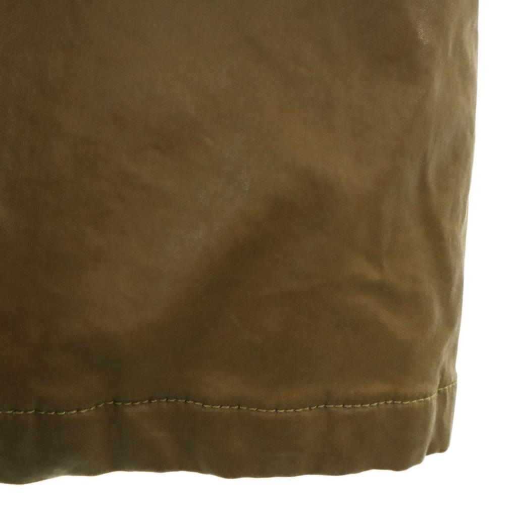 Diesel Faux Leather Coat XS Khaki Women Used