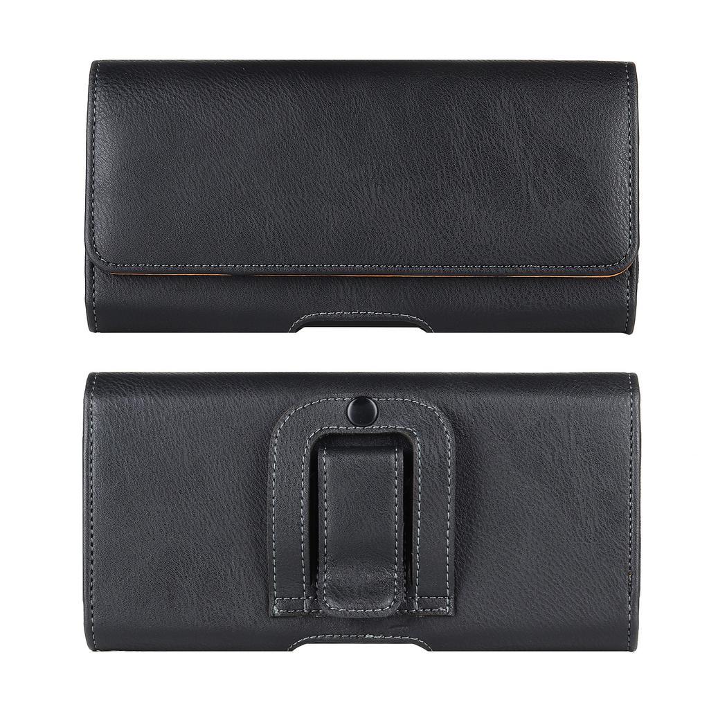 Leather Universal Phone Case Phone Pouch for iPhone Samsung Huawei Xiaomi Redmi Flip Waist Bags Belt Clip Cover Phone Bag