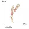 1Pcs Unisex Enamel Wheat Plant Pins  Wheat Ear Brooches For Women Banquet Party Backpack Gifts Jewelry Accessories
