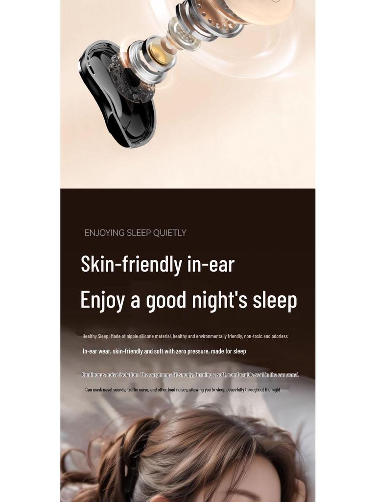 W932 True Wireless Sleep Earbuds: Ultra-Thin, Side-Sleep Comfort, Long Battery Life