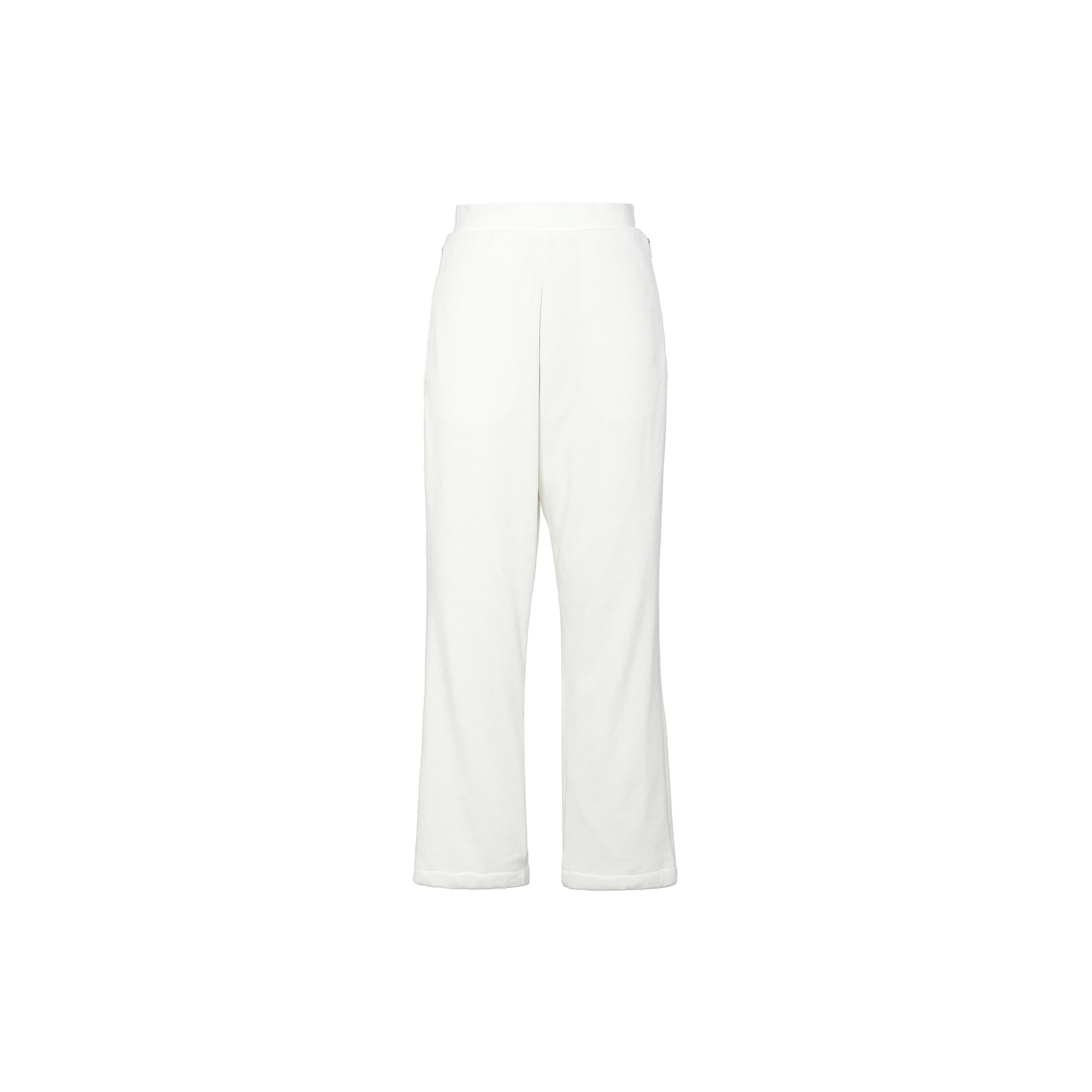 adidas Basketball Velour Pants  White  Men s IA3454 S