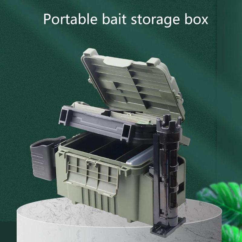 Adjustable Dividers Fishing Tackle Boxes Baits Lure Hook Accessories Box Storage