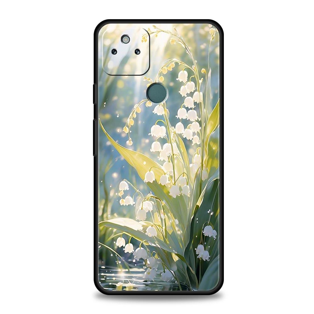 Lily Of The Valley Clear Floral Phone Case Cover for Google Pixel 10 9 8 7 6 9A 8A 7A 6A Pro Shockproof Soft TPU 10 Pro XL Shell