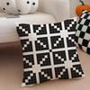 Retro Pixeliger Ar Pixel-Druck Textur Kissenbezug Überwurf-Kissenbezug Verdeckter Knopf Strapazierfähiges Polyester Stuhlkissen