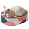 Scratcher Cardboard Bed Couch For Indoor Cats Oval Shape, Cat Scratching Pad Recycle Corrugate Scratcher Long Lasting Furniture