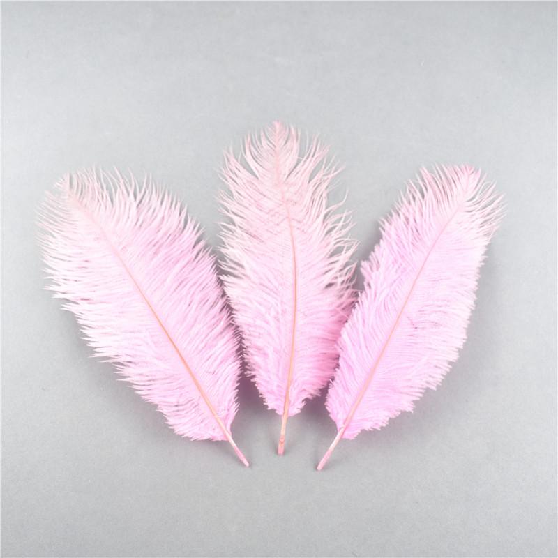 10Pcs Natural Dyed Fluffy Soft Ostrich Feather For Craft Diy Needlework Feathers Jewelry Making Dress Wedding Decoration 25-30Cm