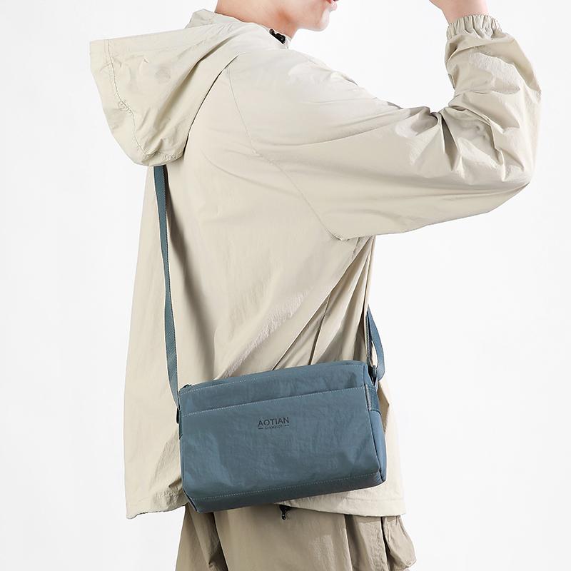 Sac bandoulière pour homme Sac de travail Sac multi-couches pour téléphone portable