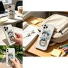 Kim Tae Hyung Min Yoon Gi Cartoon Phone Holder With Acrylic Back Panel And Metal Ring