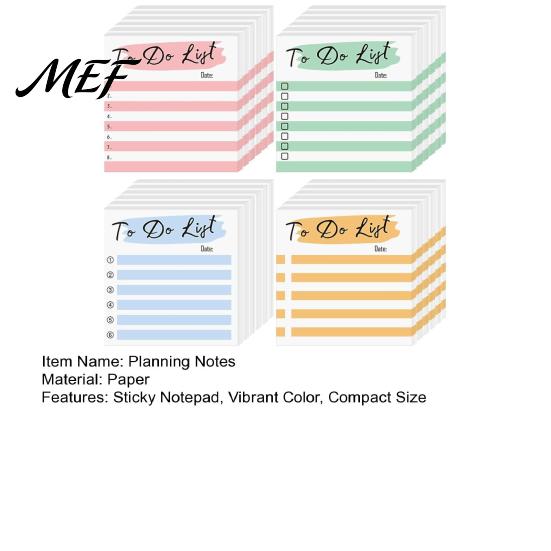 School Desk Accessories Striped Planning Sticky Notepads, Task Memo Pads, Removable Academic Planner Supplies Self-Adhesive Note Paper for Daily To-Do