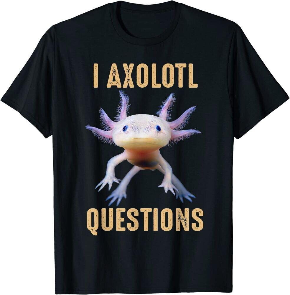 I AXOLOTL QUESTIONGS Children Boy Girl T shirt 2026 New Summer Short Sleeve T-Shirt Cute Style kidS casual SPORTS Tops
