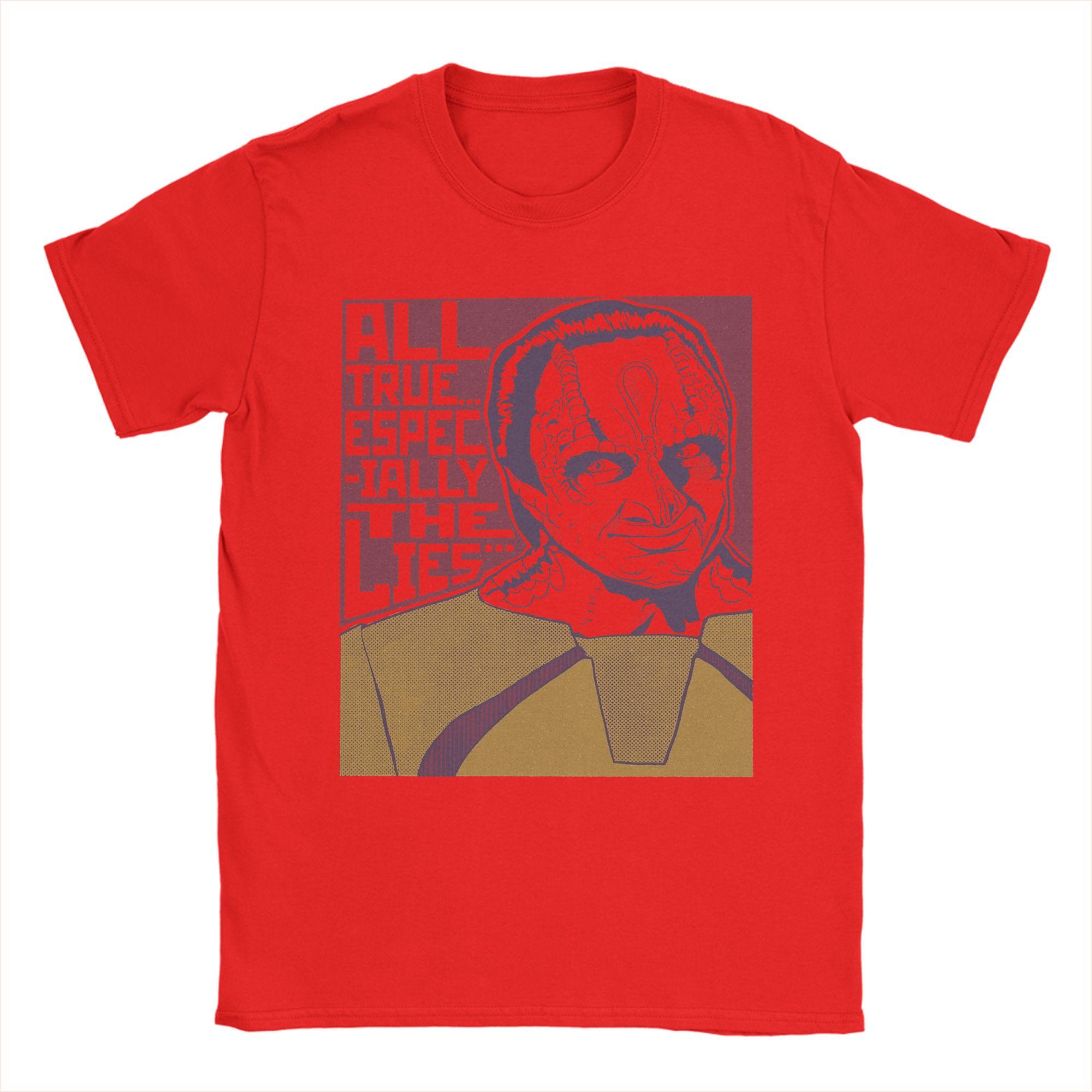 Awesome Stars Treks Deep Space Nine Garak All True Especially The Lies TShirt for Unisex Cotton T Shirt Tees Gift Idea Clothes S