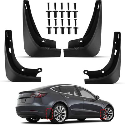 Mudflaps Mud Flaps Splash Guards Mudguards Flap Front Rear Fender Protector Carbon Fiber Fender for Tesla Model 3 Car