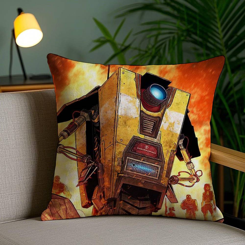 B-Borderlands Game Pillow Case Home Dorm Chair Back Short Plush Double-sided Printing Office Nap Time Cushion Cover