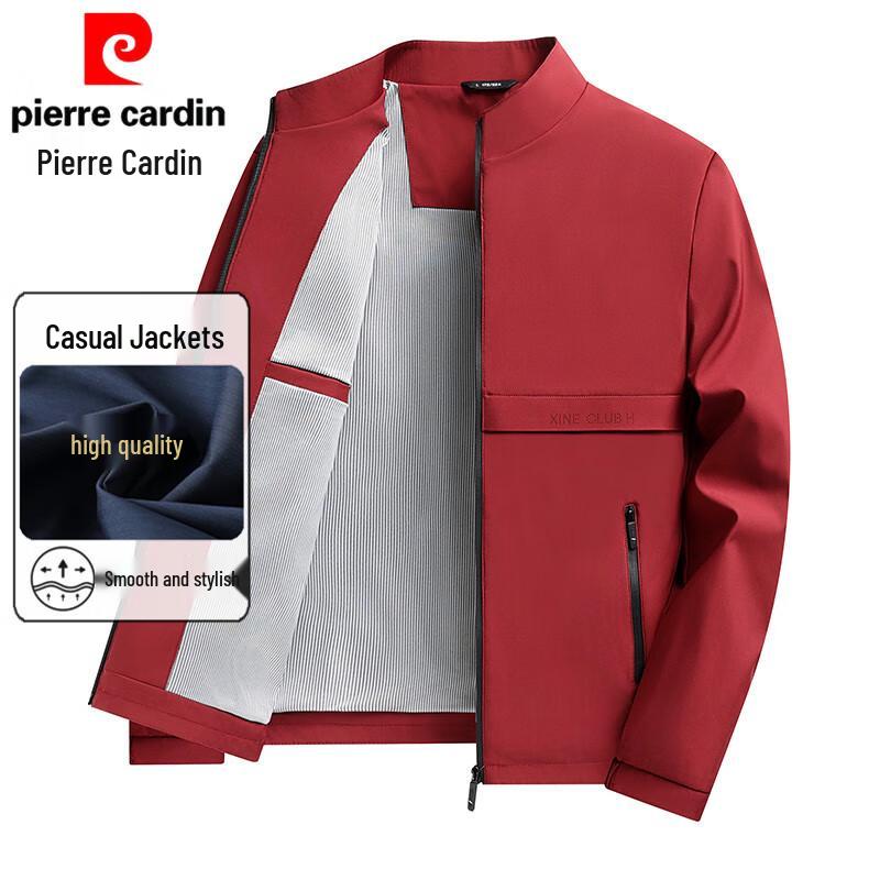Pierre Cardin Men's Stand Collar Business Casual Jacket