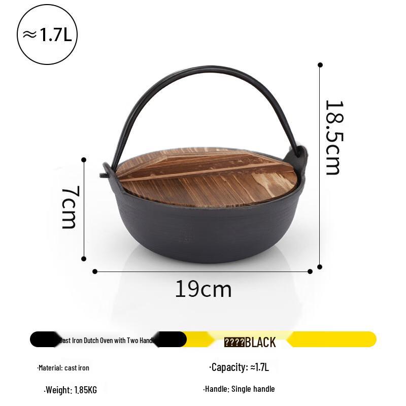 CENLOON Outdoor Camping Cast Iron Dutch Oven