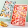 33 Grid Hockey Shape PP Ice Ball Mold, Whiskey Ice Cube Tray Box, Popsicle Lollipop Maker DIY Frozen Kitchen Gadgets Gifts