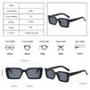 Rectangle Fashion Sunglasses Man Hip Hop Vintage Designer Black Shades Sun Glasses Small Frame Personality  Lentes
