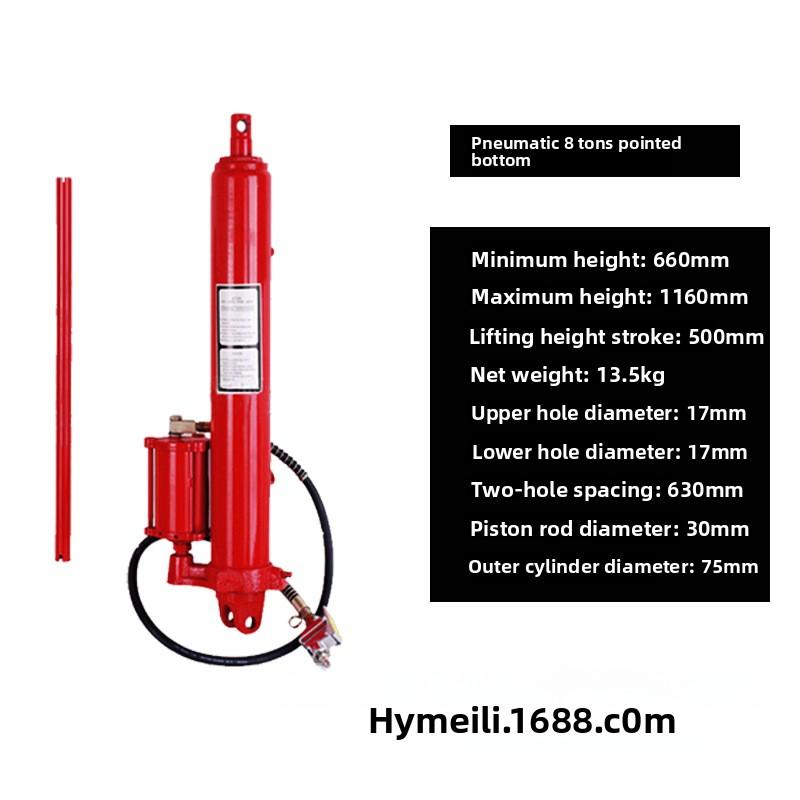 8 Ton 12 Ton T Pneumatic Extended Heavy Duty Hydraulic Jack Long Stroke Cylinder Heavy Vehicle Lifting Tool