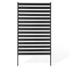 Metal Privacy Screen, 96 X 152.4cm Freestanding Modern Privacy Fence, Garden Divider Panel with Extended Ground Stakes & Panel Height Adjustable,