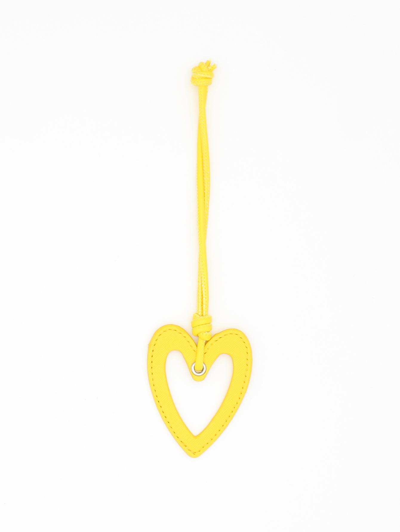 High-Grade PU Leather Heart Keyring Pendant