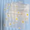 20 Daisy patterned frosted plastic zipper bags