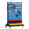 Miling Mobile Metal Pegboard Tool Rack