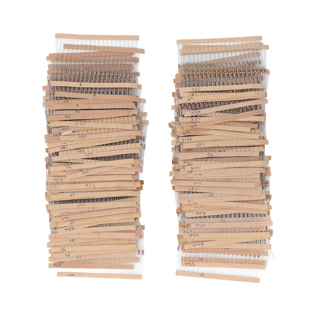 3120Pcs Carbon Film Resistor Assortment Kit 156 Values 1 Ohm ?10M Ohm  with 5percent  14W for DIY Projects and