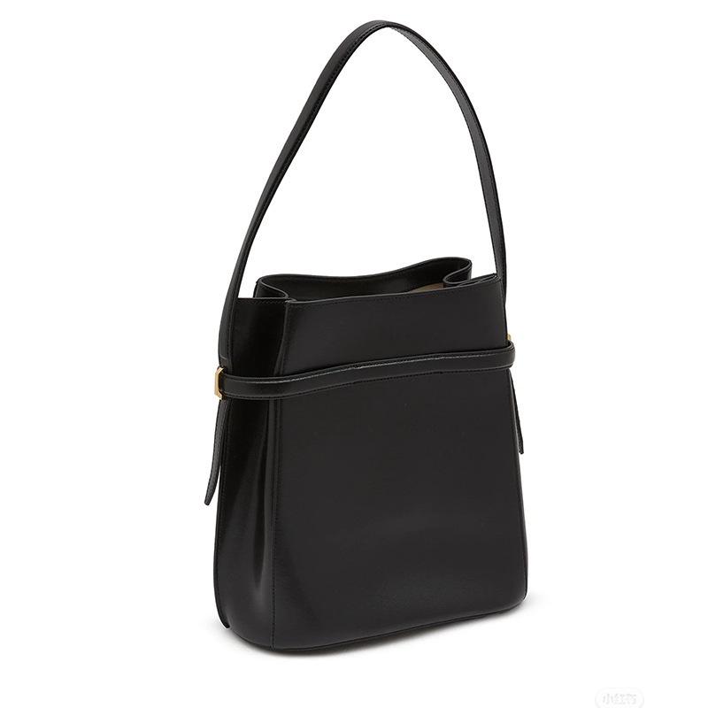 TOTEME Genuine Leather Women's Crossbody and Shoulder Bag - Casual Swedish Design for Commuting