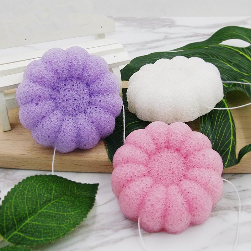 Konjac Soft Exfoliating Facial Cleansing Puff - Natural Deep Cleanser for Sensitive Skin.