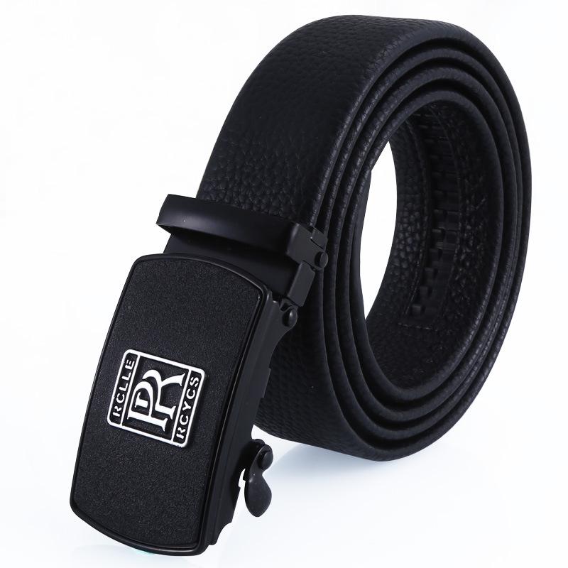 Lässiger Auto-Logo Automatikverschluss Grüner Gürtel Bodenmarketing Kratzfest Verschleißfest Ledergürtel