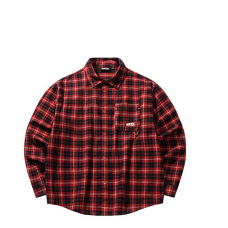 

ANTA Skateboard Series Flannel Plaid Shirt S