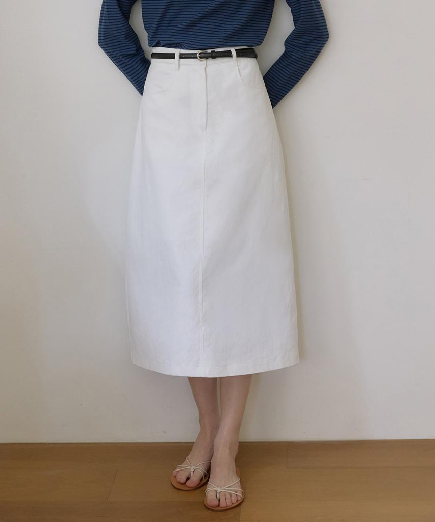 Our Hope Soft Stretch A-Line Skirt - Ivory
