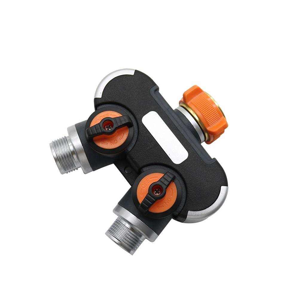 

Garden Irrigation Valve Water Tap Splitters Outdoor Tap And Faucet 3/4 Water Divider Garden 2-ways/4-ways Watering Distributor чорний