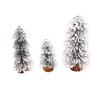 Tower-shaped Tabletop Cedar Snow Spray Christmas Tree Decoration for Hotel and Mall Displays