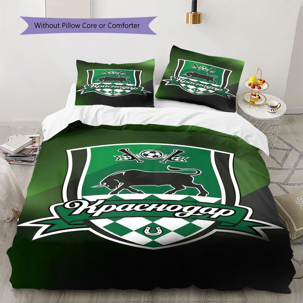 FC Krasnodar Power Bedding Quilt Set Quilt Cover Pillowcase Home Decoration Birthday Gift (1 * duvet cover + 2 * pillowcase, without core)
