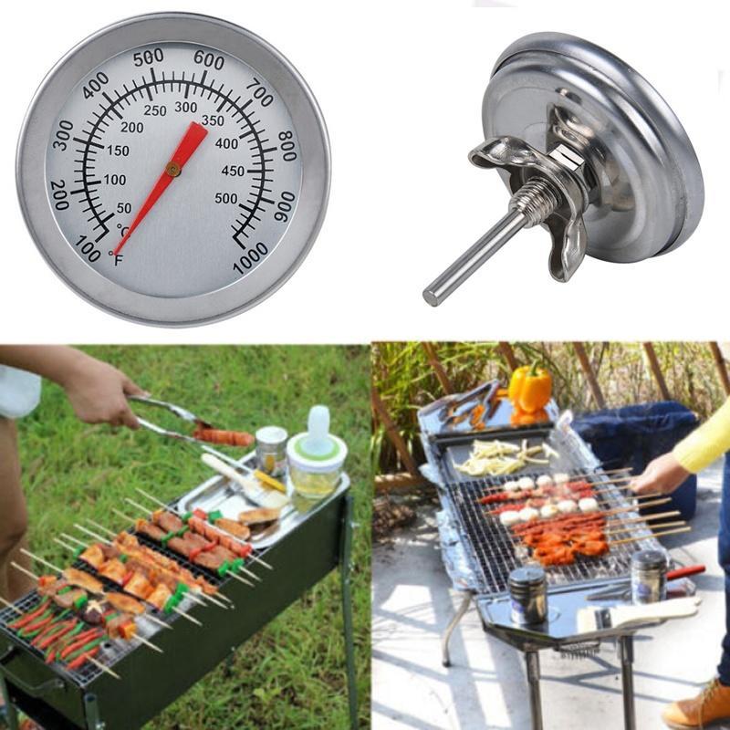 50-500 Degree Steel Barbecue BBQ Smoker Grills Gauge Oven Thermometer