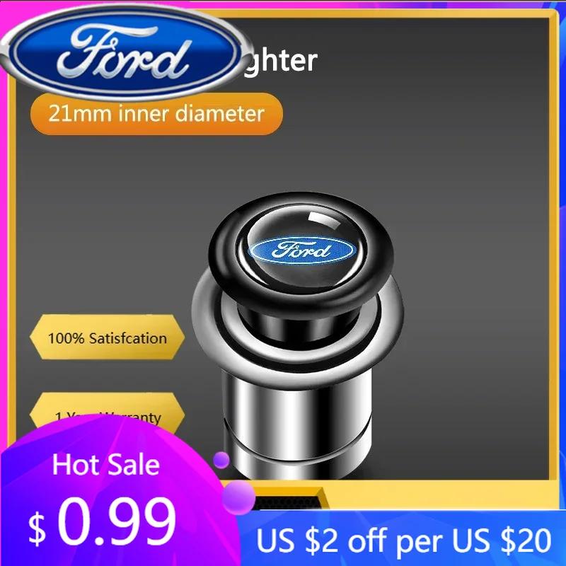 Nowa Naklejka Samochodowa 2026 Do Samochodu Ford Zapalniczka Samochodowa 12v Zapalniczka Wnętrza Samochodu Dla Ford RS ST Ranger Mondeo Mk4 Mustang Kuga Fusi