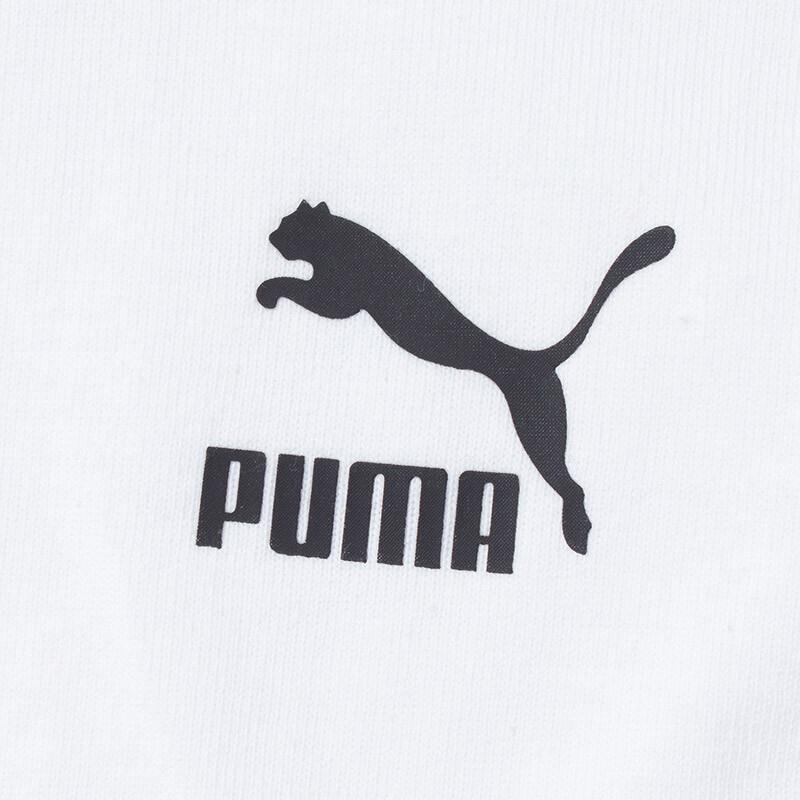 Puma Loose-Fit Breathable Casual Sports Short Sleeve T-Shirt With Dropped Shoulders Men Tops White 673654-02