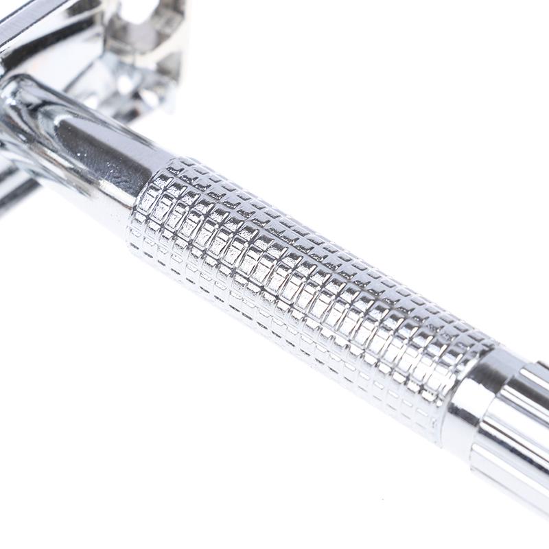Men’S Traditional Classic Double Edge Chrome Shaving Safety Razor + 1 Blades